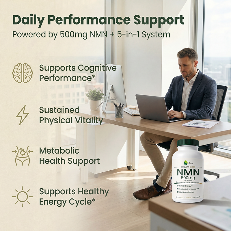 NMN Supplement – 15,000mg Total NMN per Bottle – High-Potency Formula Supporting NAD⁺ Pathways, Cellular Energy & Healthy Aging – 60 Capsules